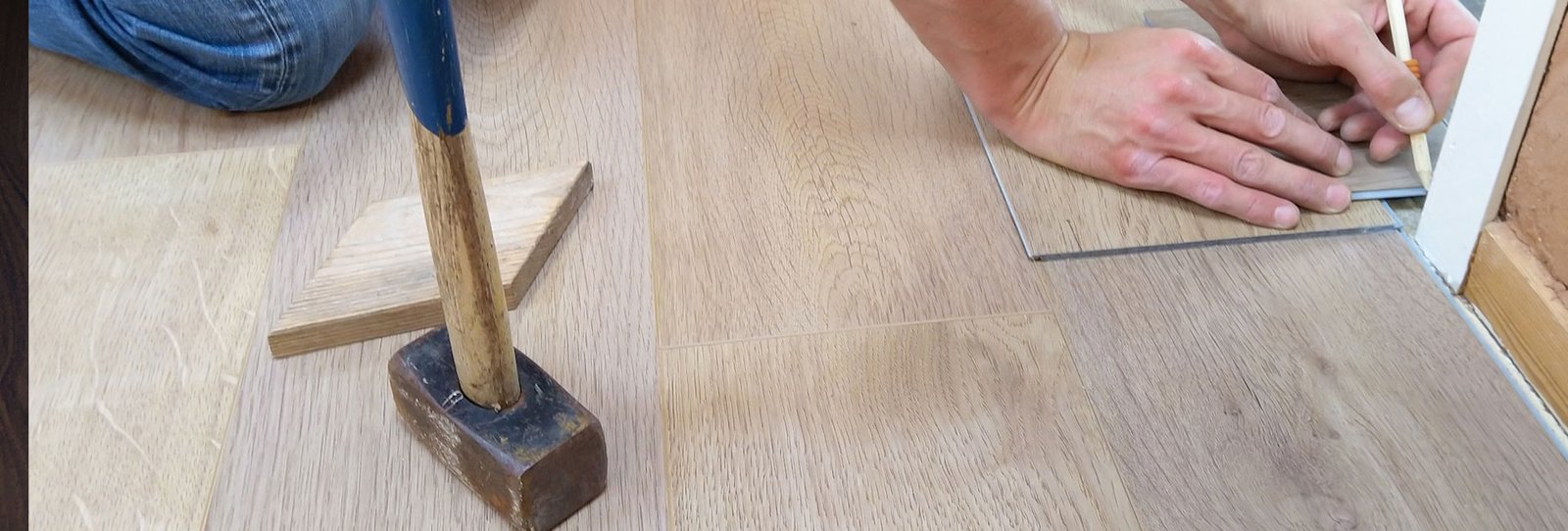 Professional flooring installation services in a Houston, TX home